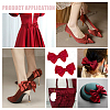 2Pcs Detachable Ribbon Satin Bowknot Shoe Decoration AJEW-PH0011-85B-6