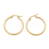 Ion Plating(IP) 304 Stainless Steel Hoop Earrings X-EJEW-N0016-11G-D-2