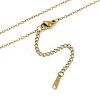 Summer Beach Brass Cubic Zirconia Sea Animal Pendant Necklaces for Women NJEW-B118-03G-06-3