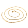 201 Stainless Steel Round Snake Chain Necklaces for Women LS-NJEW-G140-06D-G-1-2