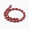 Opaque Solid Color Glass Beads Strands GLAA-E405-02B-H-2