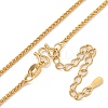 Brass Wheat Chain Necklaces for Women NJEW-U011-09G-2