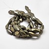 Natural Pyrite Nuggets Beads Strands G-F197-05-3