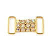 Brass Micro Pave Crystal AB Rhinestone Connector Charms FIND-WH0042-10G-1