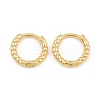 Brass Huggie Hoop Earrings KK-CBA8324-18D-G-5