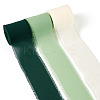 3 Rolls Polyester Raw Edges Ribbons SRIB-TAC0002-26F-3