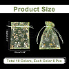 60Pcs 10 Colors Hot Stamping Organza Bags OP-PH0001-35-2
