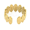 304 Stainless Steel Oval Open Cuff Ring for Women LS-RJEW-S406-01G-03-3