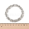 304 Stainless Steel Bone Link Chain Bracelets for Women Men BJEW-F488-65P-5