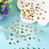 160Pcs 8 Colors Alloy Enamel Bead Caps FIND-TA0008-38-5