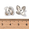 Rack Plating Brass Flower Bead Caps KK-K381-06B-P-3