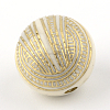 Round Plating Acrylic Beads PACR-Q102-80A-2