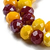 Glass Beads Strands EGLA-A034-M6mm-22-4