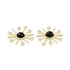 Glass Imitation Cat Eye Pendants PALLOY-F292-01G-01-3