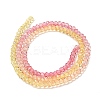 Transparent Painted Glass Beads Strands X1-DGLA-A034-T2mm-A07-5