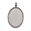 Alloy Pendant Cabochon Settings LS-PALLOY-A15657-N-NF-1