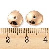 Rack Plating Brass Ear Nuts KK-F864-07RG-3