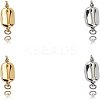 304 Stainless Steel Box Clasps STAS-UN0004-34-1