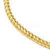 Twisted Rack Plating Brass Cuff Bracelets for Women BJEW-M040-13G-2