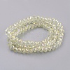Electroplate Glass Beads Strands GLAA-K027-02AB-2