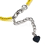Natural Tiger Eye Faceted Butterfly  Pendant Necklaces NJEW-G143-01G-3