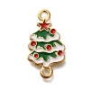 Christmas Alloy Green Enamel Links FIND-I040-02B-1
