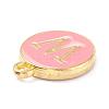 Golden Plated Alloy Enamel Charms X-ENAM-Q437-14W-2