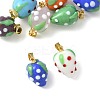 8Pcs Handmade Lampwork Pendants LAMP-FS0001-52A-2