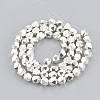 Electroplate Non-magnetic Synthetic Hematite Beads Strands G-N0322-15S-2