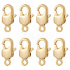 8Pcs Brass Lobster Claw Clasps KK-TA0002-67-1