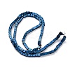Electroplated Natural Lava Rock Beads Strands G-A256-B01-02G-3