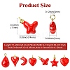 7Pcs 7 Styles Brass Pendants KK-CJ0003-59-2