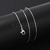 Brass Box Chain Necklaces for Women NJEW-D302-41P-2
