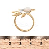 304 Stainless Steel Moonstone Rings for Women RJEW-B137-01-3