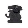 Cat with Word Alloy Brooch for Backpack Clothes JEWB-M024-02B-C-2