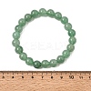 Natural Green Strawberry Quartz Round Beaded Stretch Bracelets for Women GG-CBA3F02-01-5