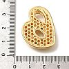 Brass Cubic Zirconia Pendants KK-M295-13G-B-3