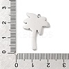 304 Stainless Steel Pendants STAS-A126-03F-GP-3