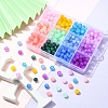 336Pcs 12 Colors Baking Paint Crackle Glass Bead Strands DGLA-YW0001-11-5