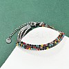 304 Stainless Steel Rhinestone Cup Chain Bracelets for Women BJEW-Z143-23P-01-1