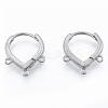 Tarnish Resistant 304 Stainless Steel Hoop Earrings Findings STAS-N092-193-1