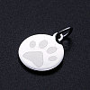 Non-Tarnish 201 Stainless Steel Pet Charms STAS-T049-T676-1-2