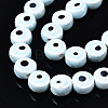 Handmade Porcelain Ceramic Beads Strands PORC-T006-04O-3