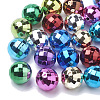 Color Plated Acrylic Beads PACR-R241-02-1