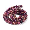 Natural Rainbow Tiger Eye Beads Strands G-NH0002-A01-A01-3