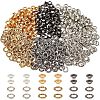300 Sets 3 Colors Brass Rhinestone Grommet Eyelet Findings DIY-NB0007-68-1