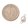 Natural Cultured Freshwater Pearl Potato Links Connector Charms PALLOY-JF04790-2