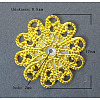 Brass Vintage Filigree Findings X-KK-B554-G-1