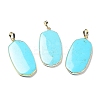 Synthetic Blue Turquoise Pendants G-K338-05E-1