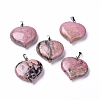 Natural Rhodonite Pendants G-G956-D12-1